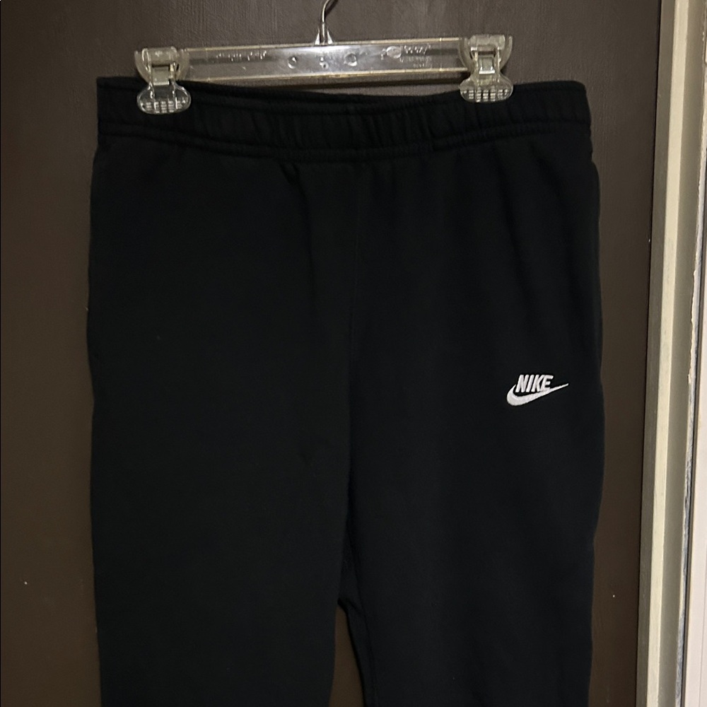 Nike Women's Black Joggers with White Logo